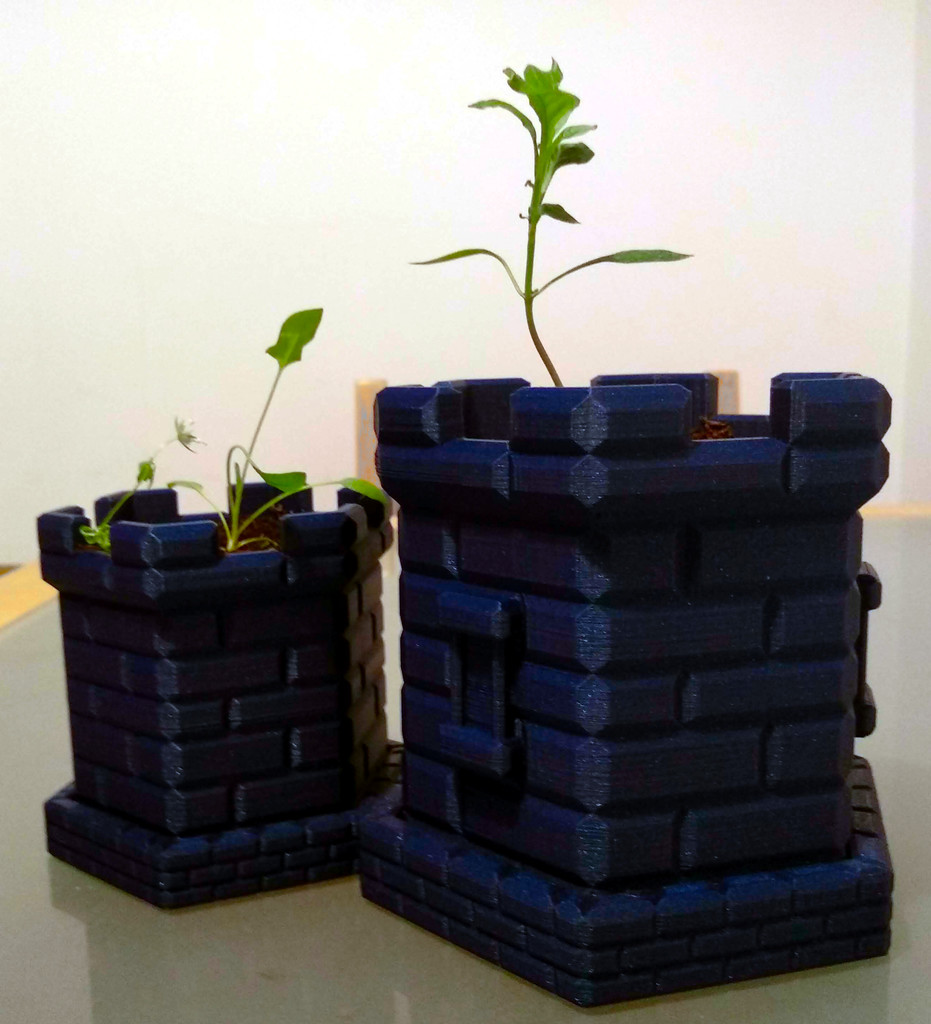 Hexagonal Castle Plant Pot
