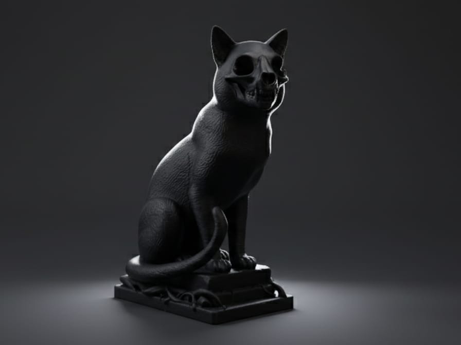 Cat skull