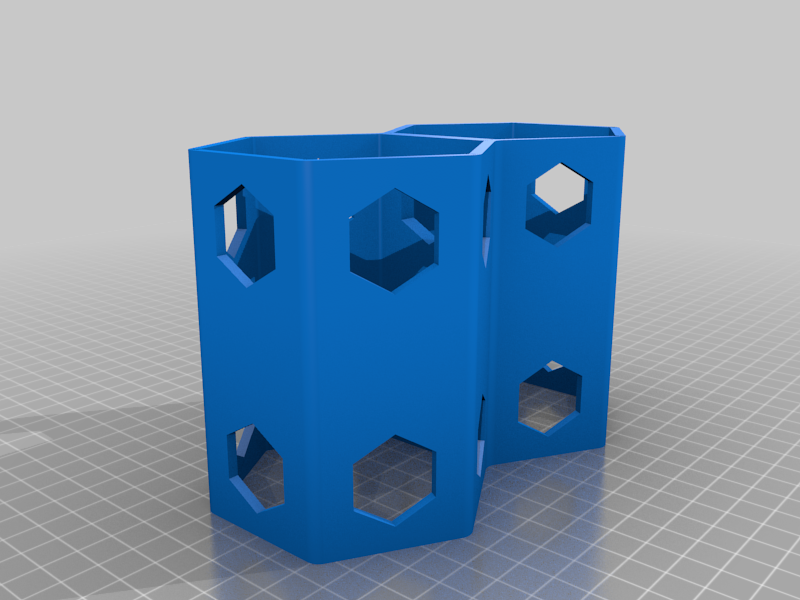 Miniatura 3 do modelo 3D Stackable Hex Beer Bottle Holder