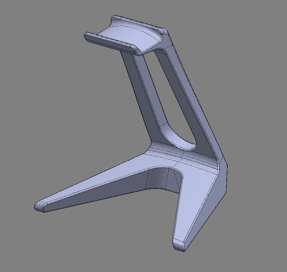 Miniatura 3 do modelo 3D Makerbot Headphone Stand Remix
