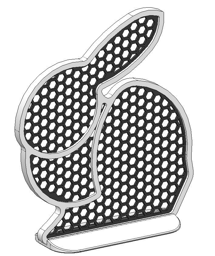 Miniatura 2 do modelo 3D Bunny Earring Holder