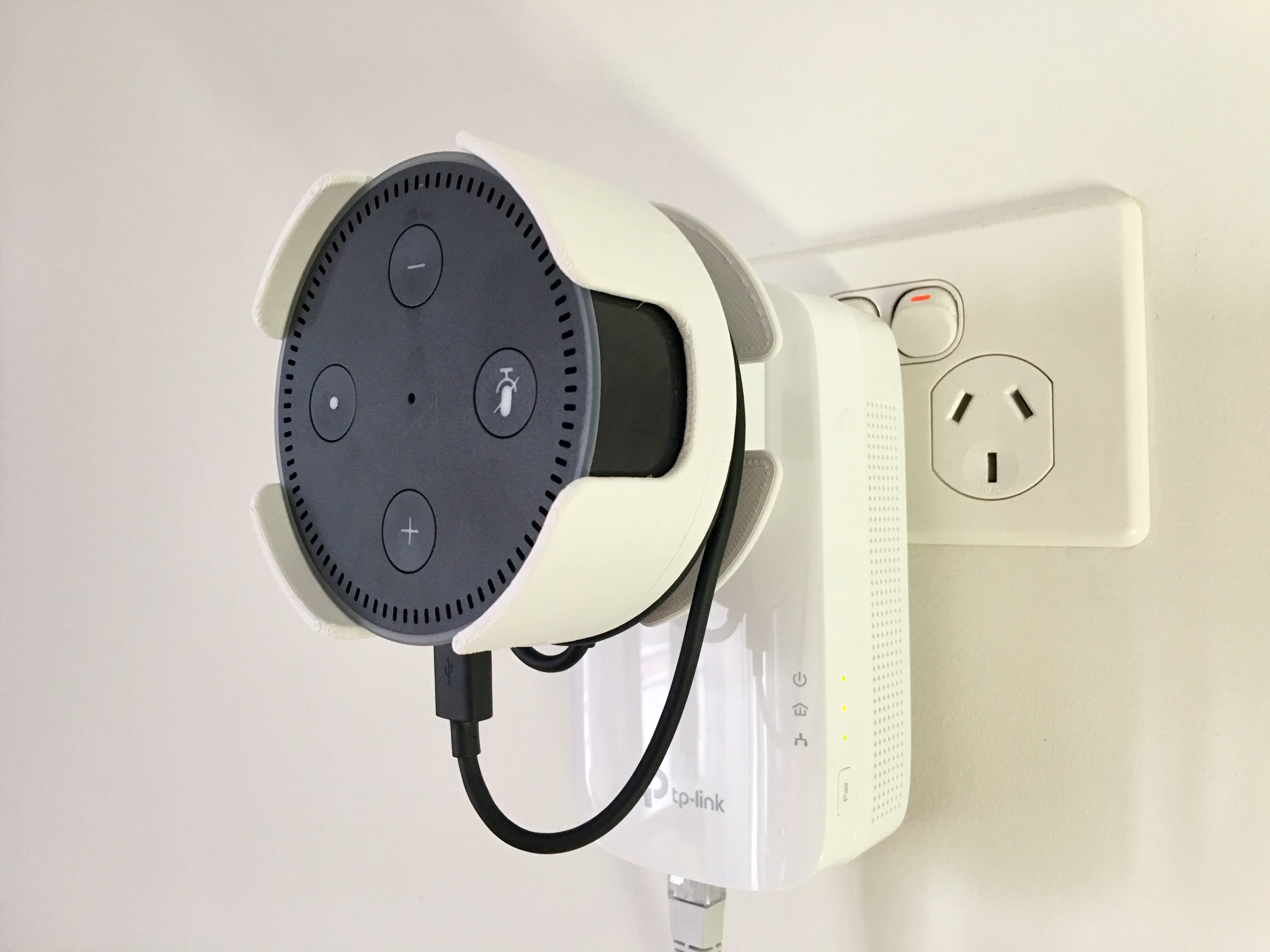 Amazon Echo dot wall mount by fns720 Download free STL model