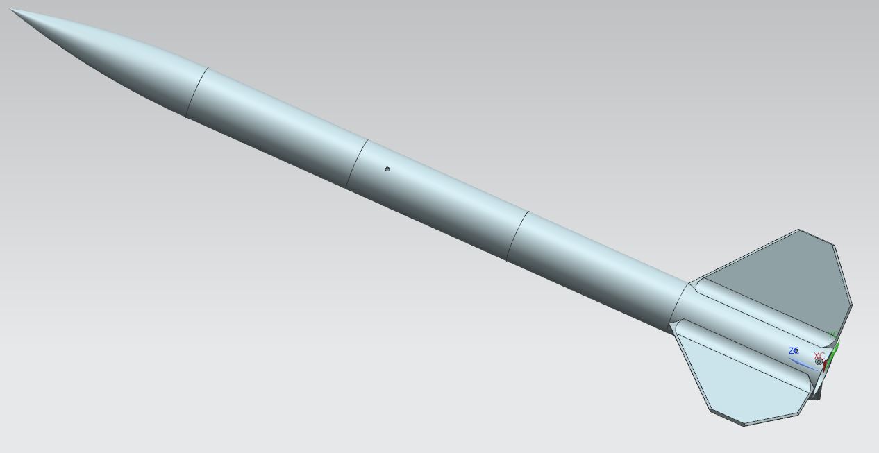 Miniatura 8 do modelo 3D 3D Higher Model Rocket