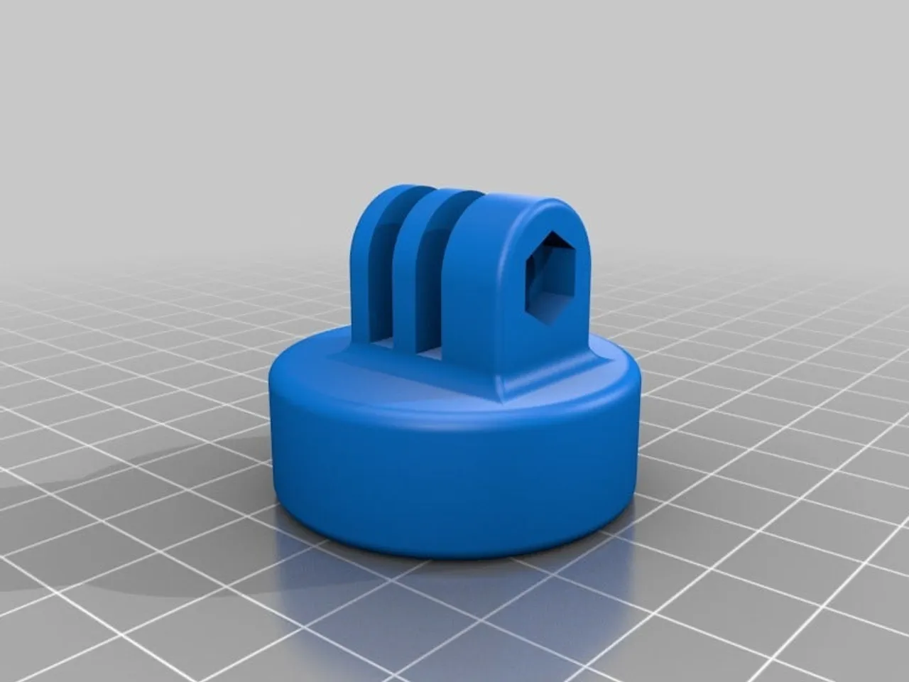 Gopro tripod mount - action camera tripod 1-4 screw adapter 3D model 3D  printable