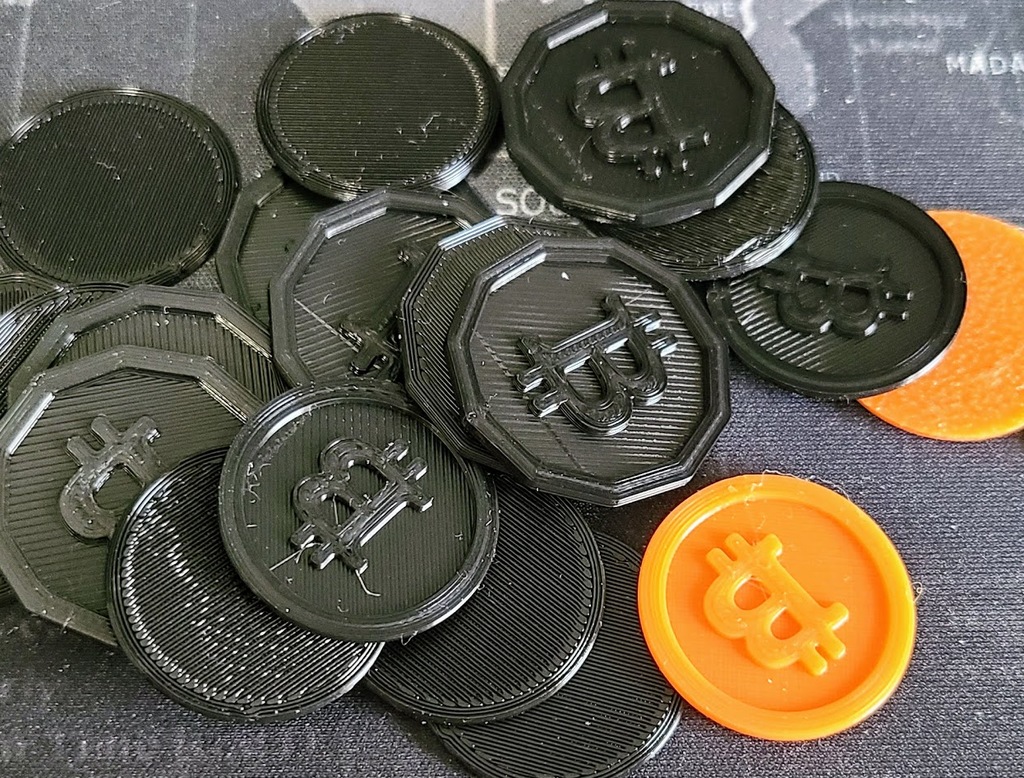 Bitcoin Inspired Canadian "Loonie" and "Quarter" coins for Shopping Carts
