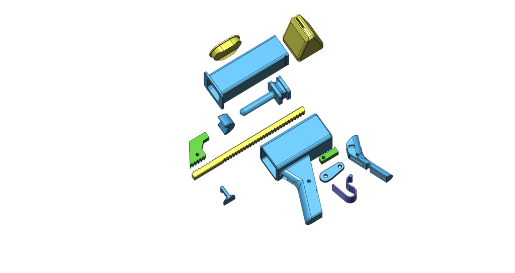 Breech Loading Caulking Gun by Steamboat Ed Download free STL model