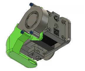 Universal E3D Hemera Part Cooling Duct for 5015 Blower