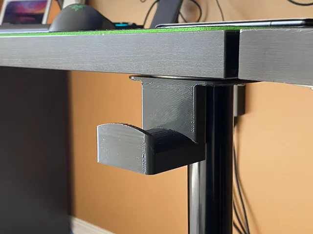 Under-desk Headphone Holder for IKEA Adils and Linnom