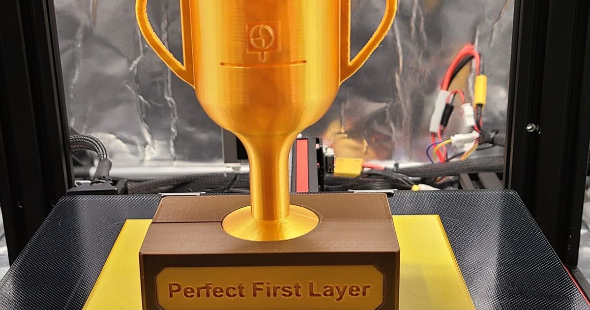 3d Printing Trophy Perfect First Layer By Amos491 Download Free Stl