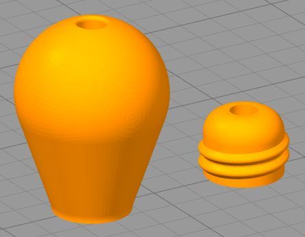 Miniatura 2 do modelo 3D Light Bulb Pull Chain End