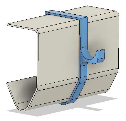 Garage-Door Rail Clip