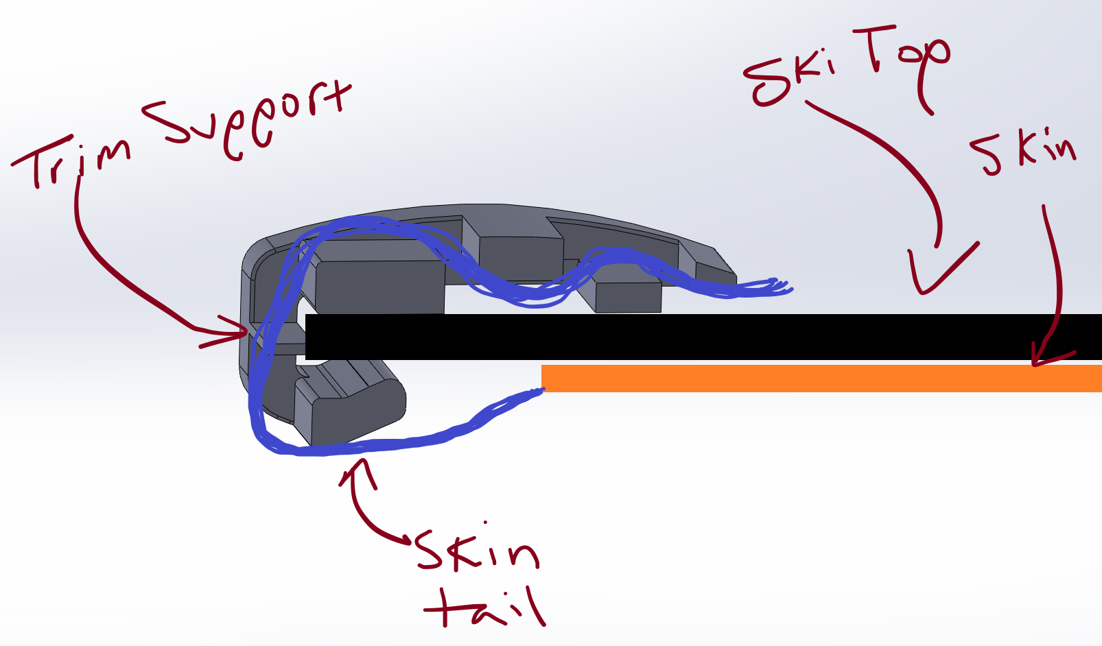 Climbing Skin Tail Clip by RConroy Download free STL model