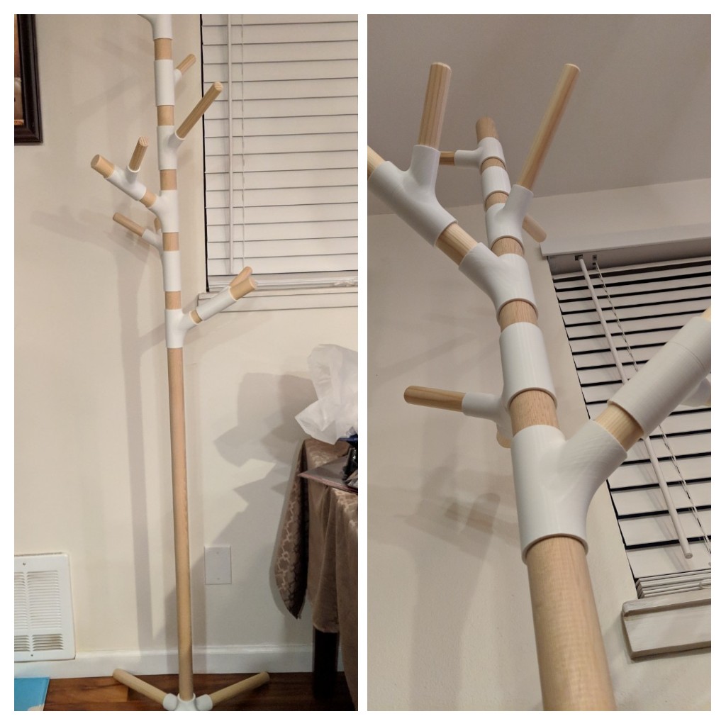 Coat rack tree