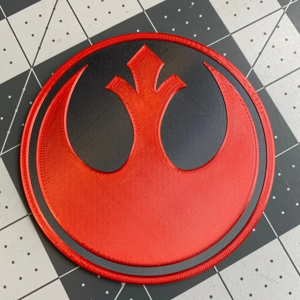 STL file Star Wars Biggest Coaster 80 mm Collection Badget 25 x Easy Print  Logo ⭐・3D printing idea to download・Cults