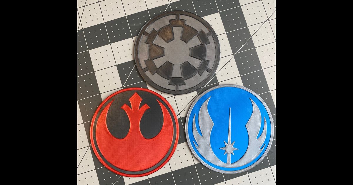 Star Wars Coasters by nerdyviews, Download free STL model