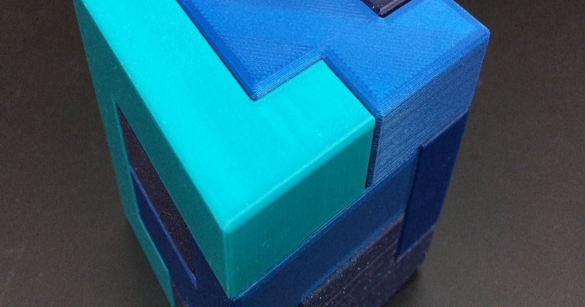 Puzzlecad version of dgontier’s Interlocking Puzzle Cube #2 by richgain ...