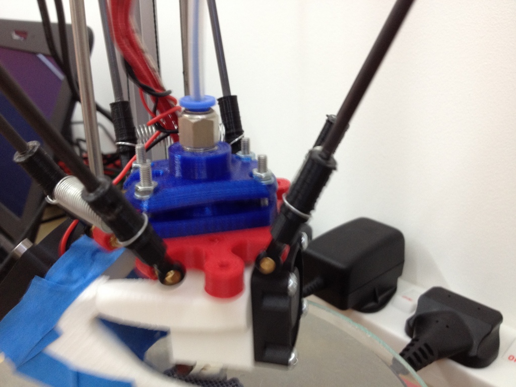 3DR E3D v6 holder with pneumatic valve top