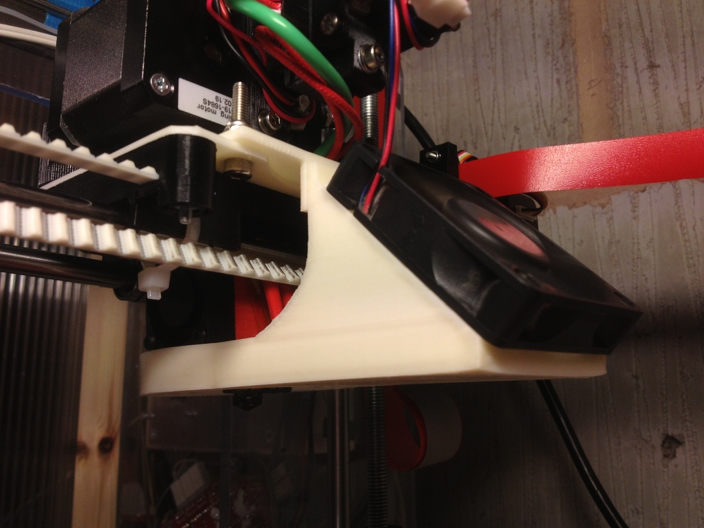 Low profile ducted fan for Mendel90 with E3Dv4 hot end