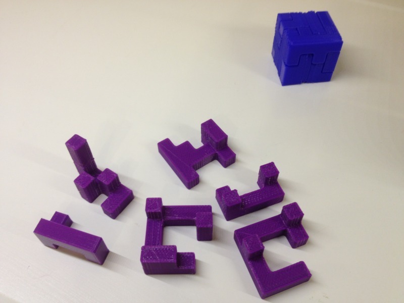 Miniatura 2 do modelo 3D Printable Interlocking Puzzle #2