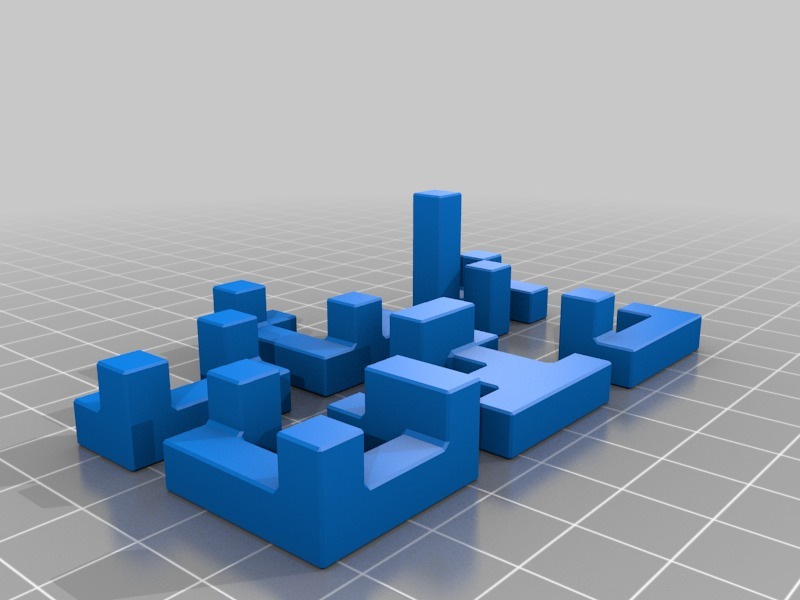 Miniatura 3 do modelo 3D Printable Interlocking Puzzle #2