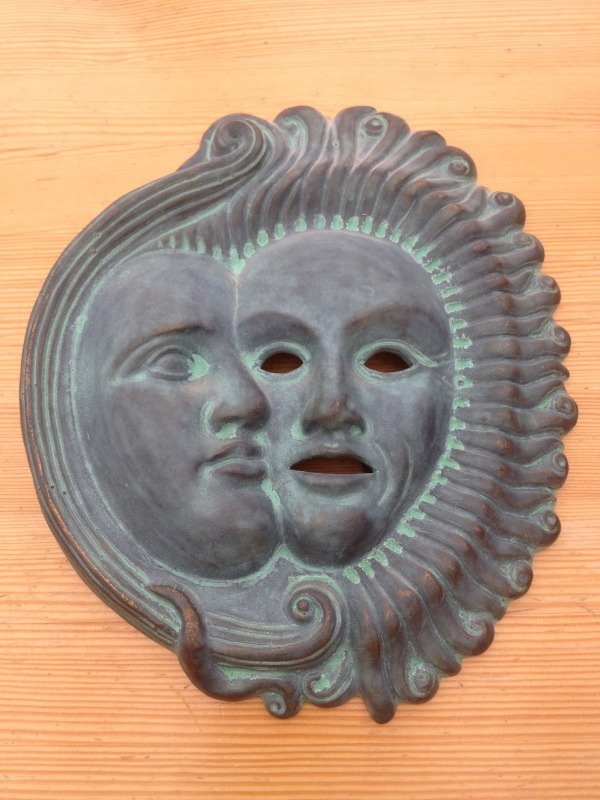 Sun Moon Mask ornament