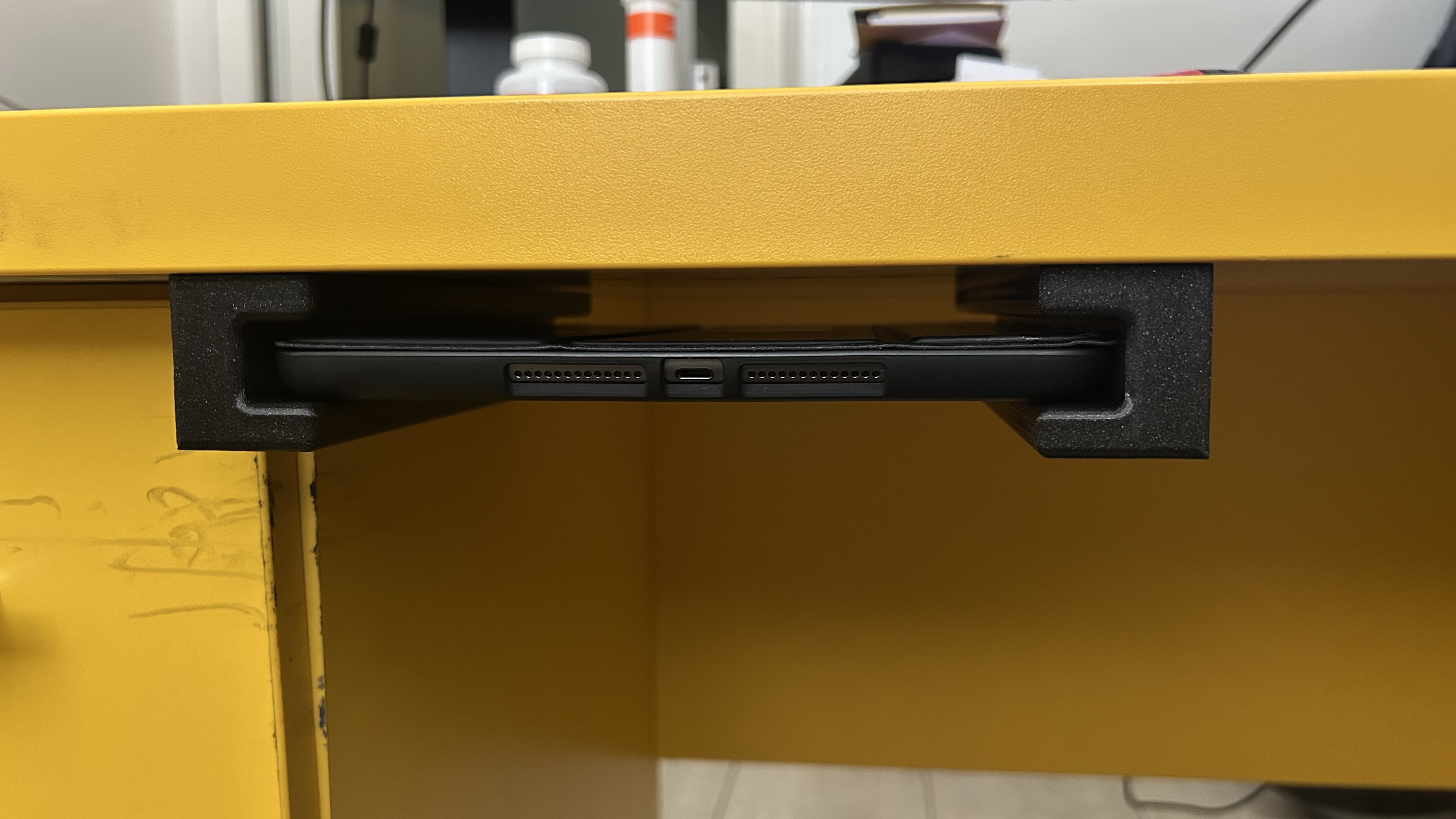 ipad under desk holder, L=260 mm