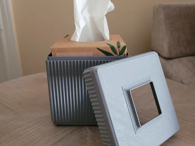 Ribbed Tissue Box