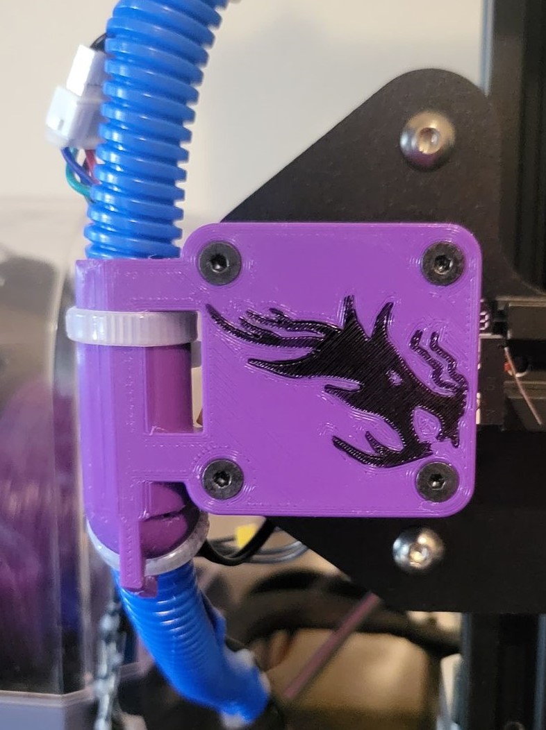 Ender 3 pro wire loom guide by Kraloulk Download free STL model