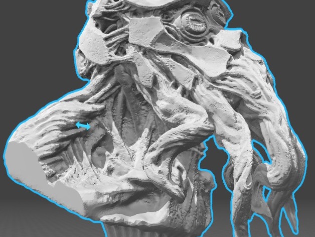 Miniatura 5 do modelo 3D Cthulhu Bust