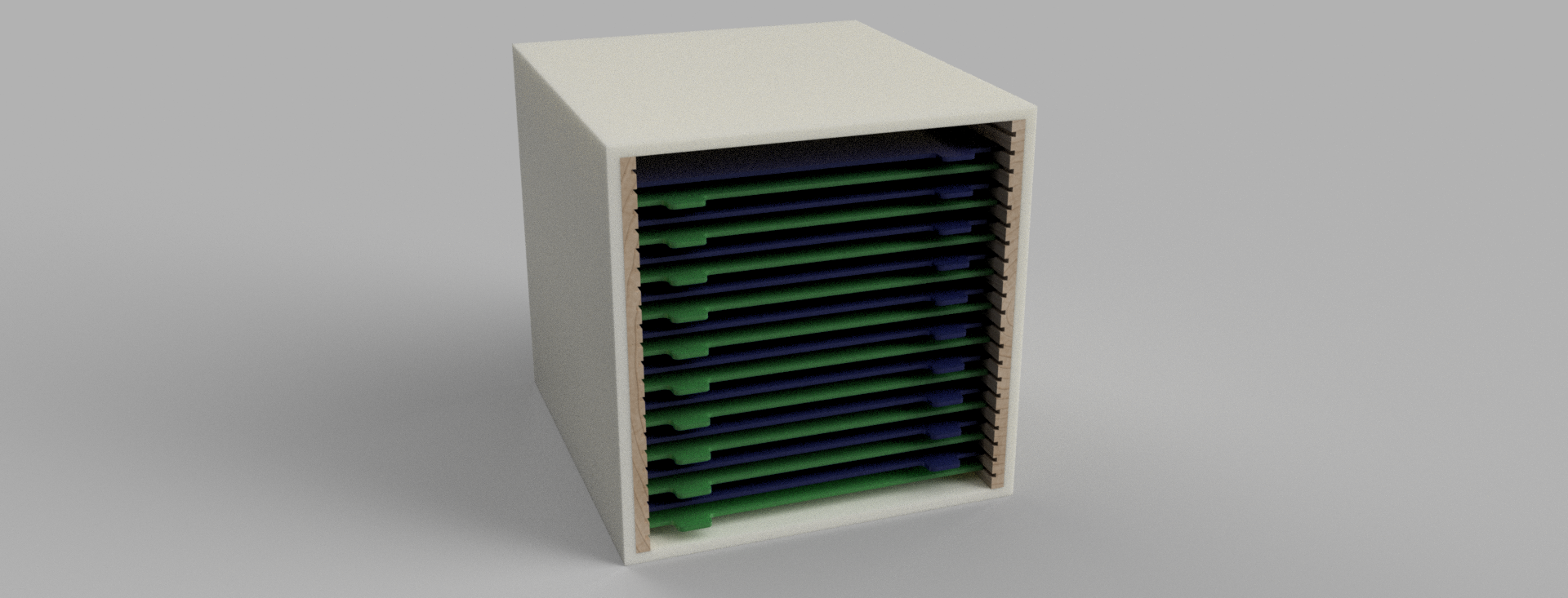Cutting dies storage for Ikea Kallax