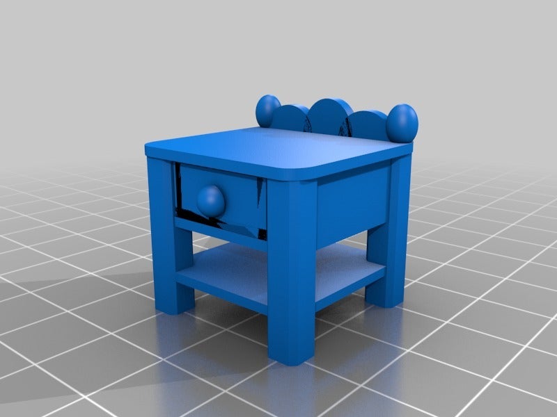Miniatura 4 do modelo 3D Bedside Table