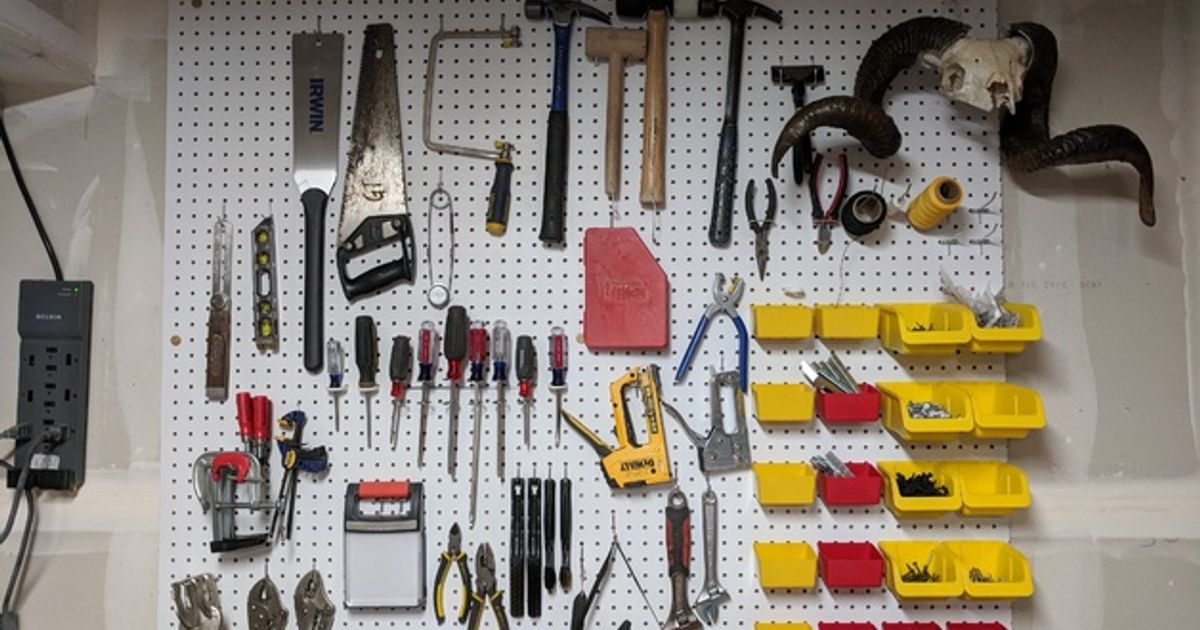 Workshop Pegboard Installation Hardware By Greg 