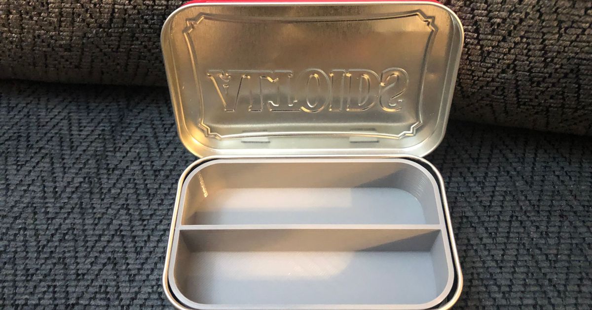 Altoids 2 Compartments Lengthwise By The 3d Printing Warrant 