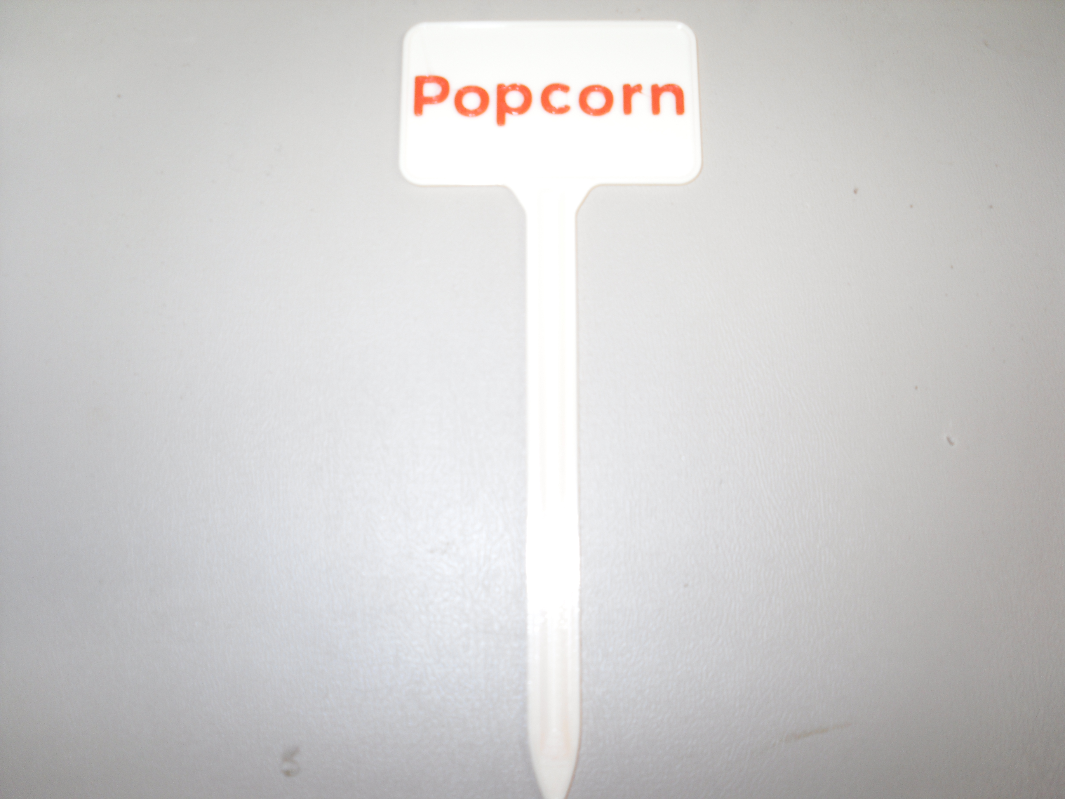 Plant Label Popcorn