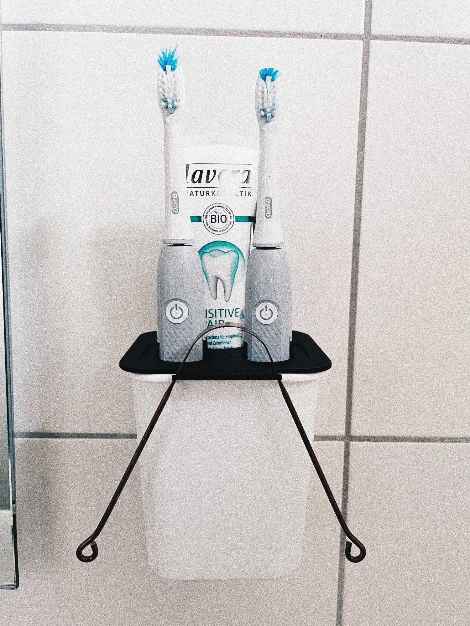 IKEA TISKEN tooth brush holder attachment by feetprints Download free