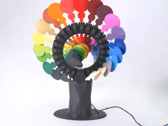RAINBOW ROLLER-COASTER - KINETIC CIRCLE SCULPTURE
