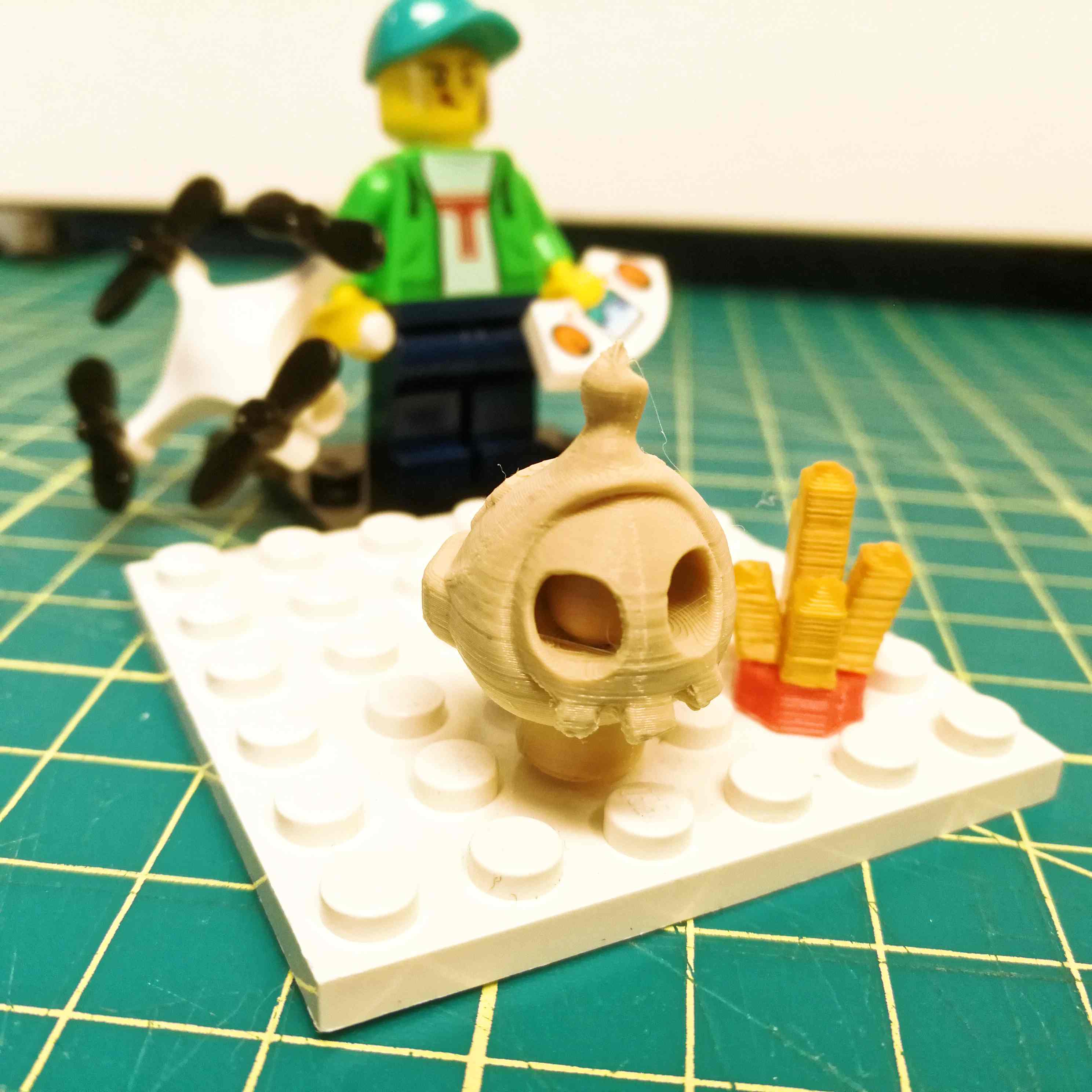 Pokemon Duskull on one stud LEGO