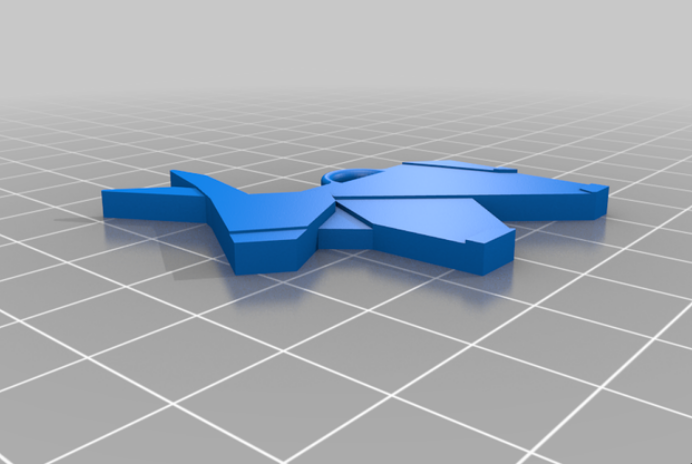 Miniatura 2 do modelo 3D Keychain donkey origami