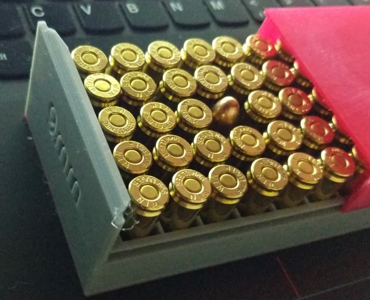 9mm bullet box - reload tray.