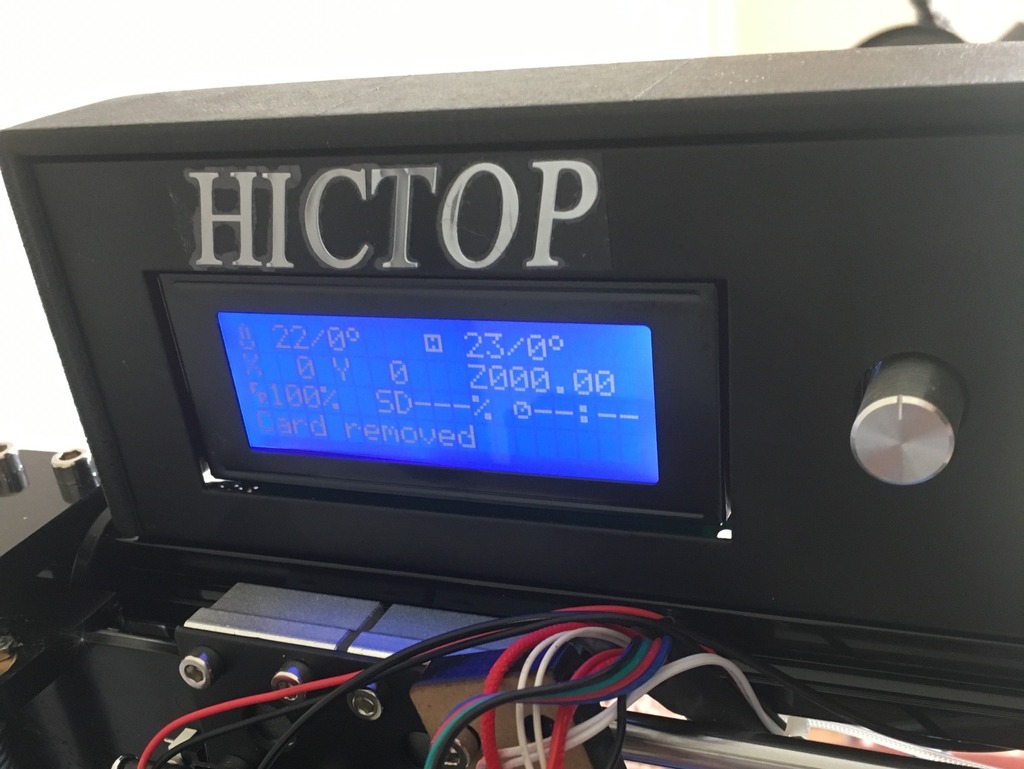 HicTop Prusa i3 Display back plate