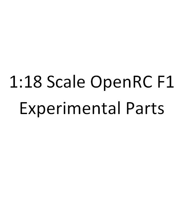 Experimental Parts for 18th scale OpenRC F1