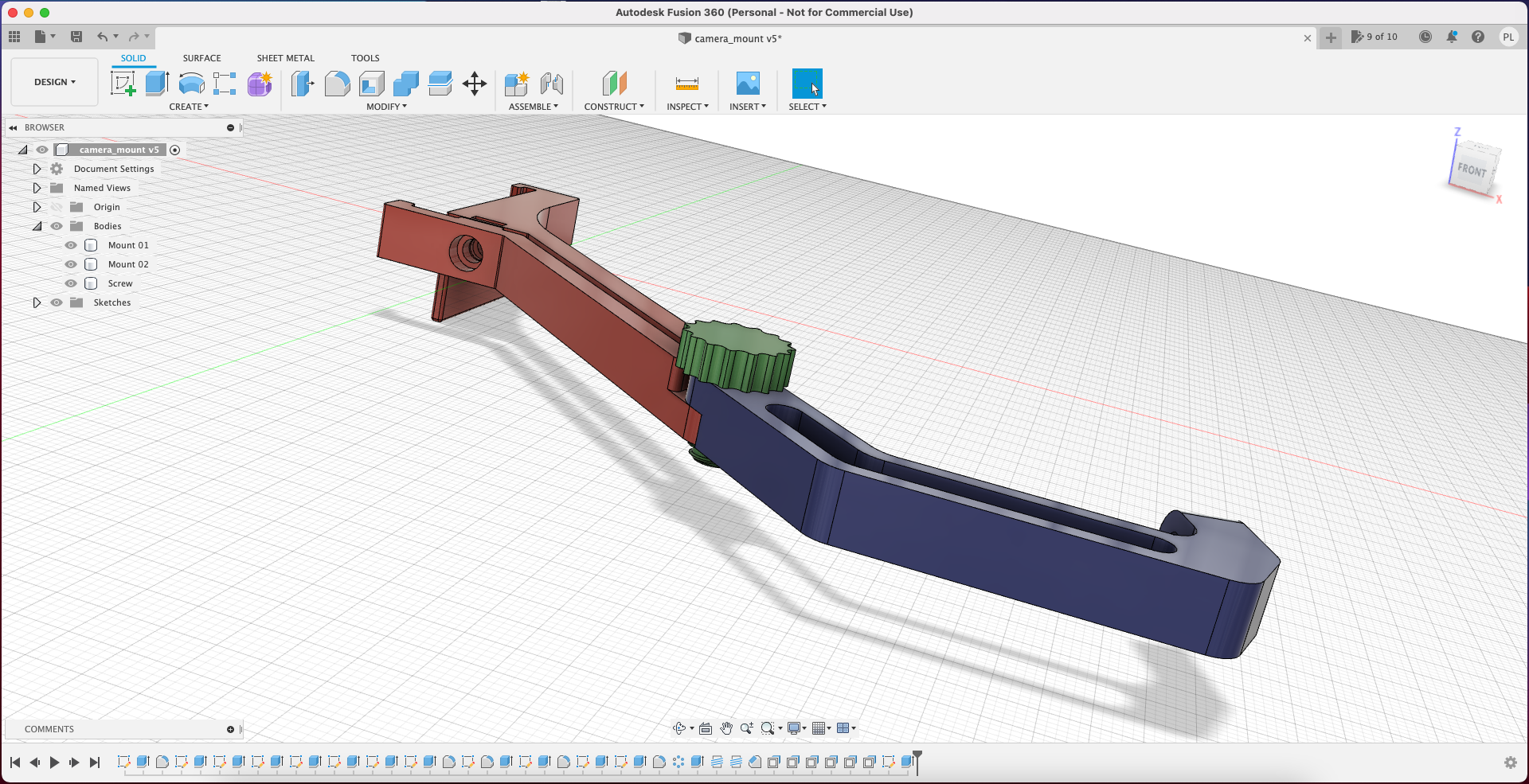 Ender 3 PRO mount for RaspberryPi Camera — miniatura 5