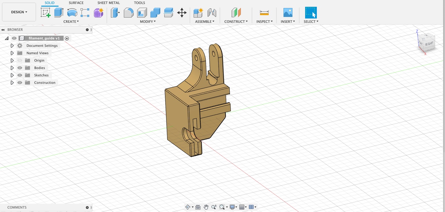 Filament guide with runout sensor for Ender 3 PRO by Plasmo.cz