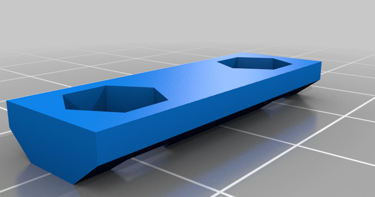 Vslot M4 nut holder for Lead Screw Stabilizer by Plasmo.cz Download