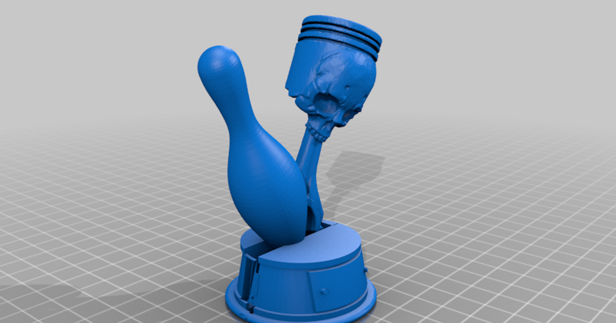 Bowling piston trophy by Mobilemedic Download free STL model