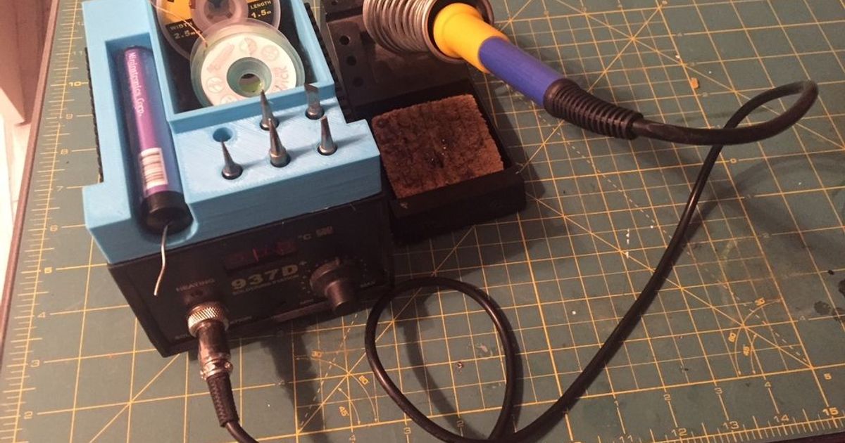 937D Soldering Station Organizer by JesseM Download free STL model