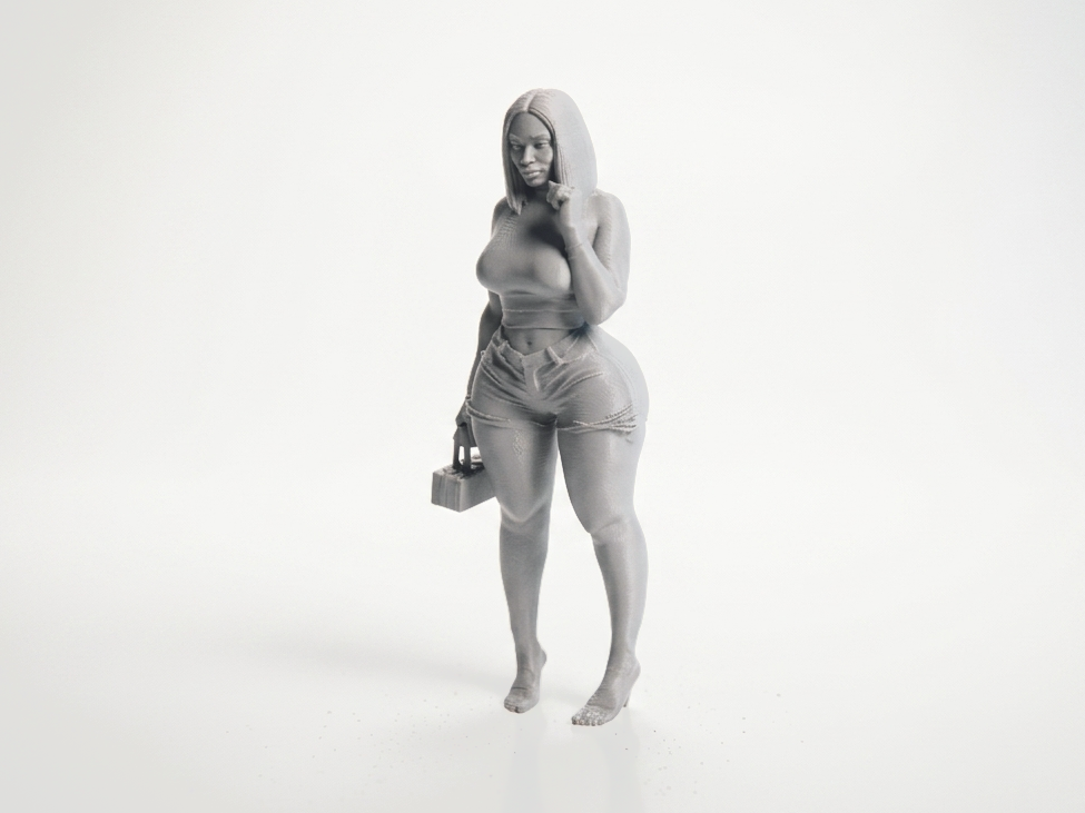 Curvy Female Figurine Statue 3D Printable