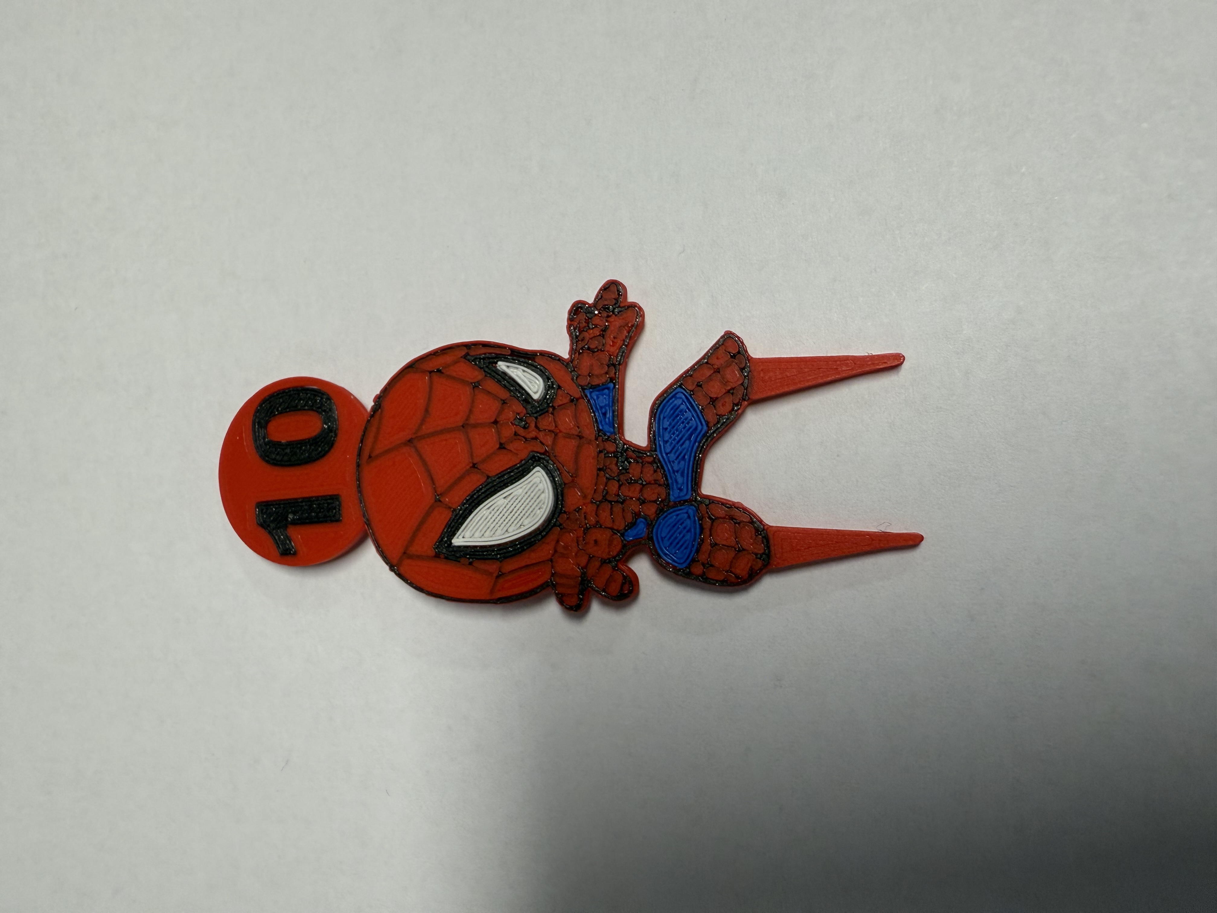 Spiderman Multicolor cupcake topper