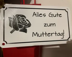 Schild Alles Gute zum Muttertag