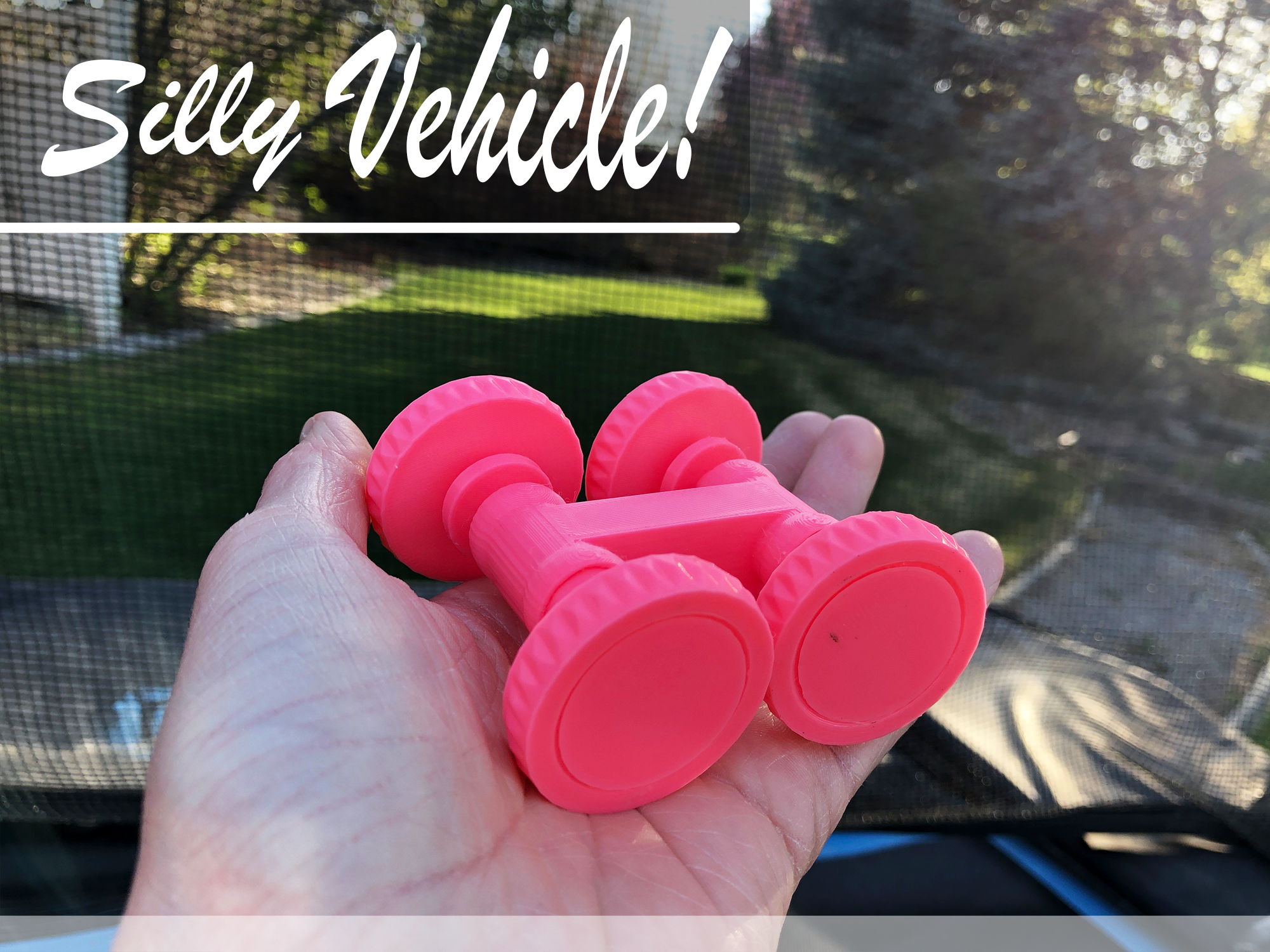 Silly Vehicle w/ Print in Place Wheels